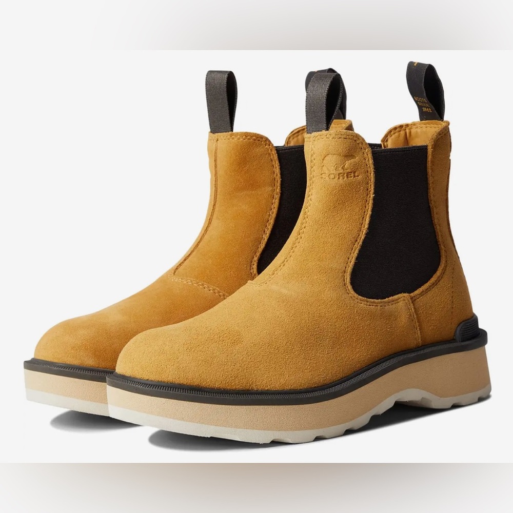 Sorel Hi-Line Chelsea Boot Women's Size 9.5 in Geo Yellow New